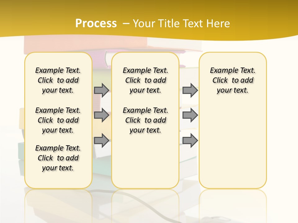 A Computer Mouse Sitting On Top Of A Pile Of Books PowerPoint Template