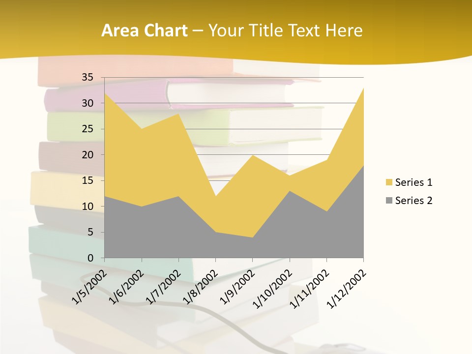 A Computer Mouse Sitting On Top Of A Pile Of Books PowerPoint Template