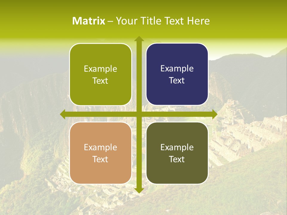 Pichu Andes South America PowerPoint Template