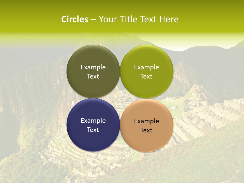 Pichu Andes South America PowerPoint Template