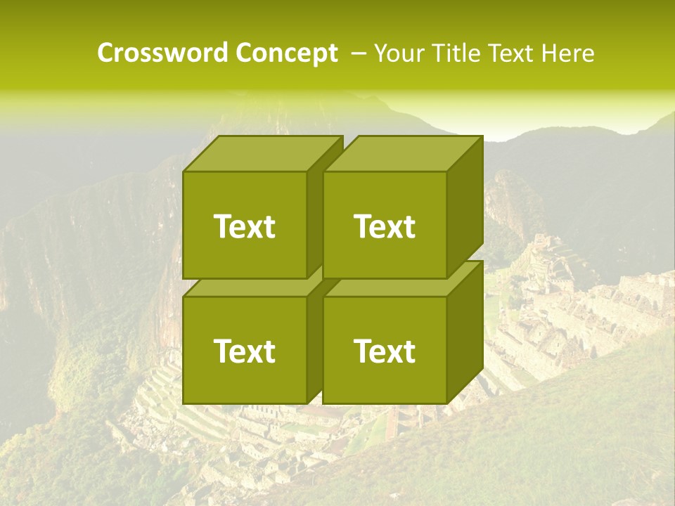 Pichu Andes South America PowerPoint Template