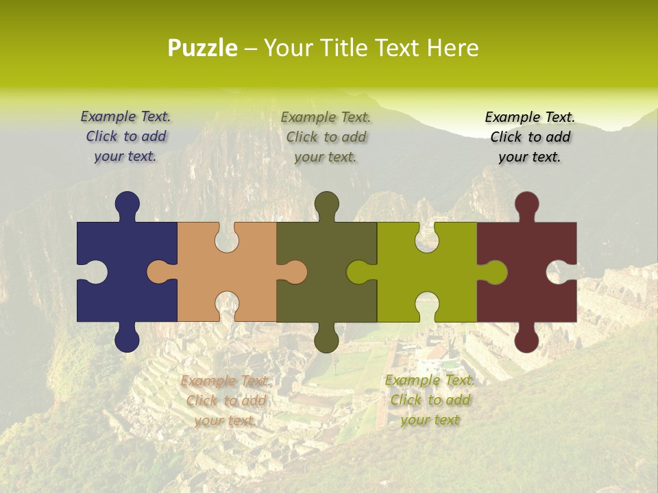 Pichu Andes South America PowerPoint Template