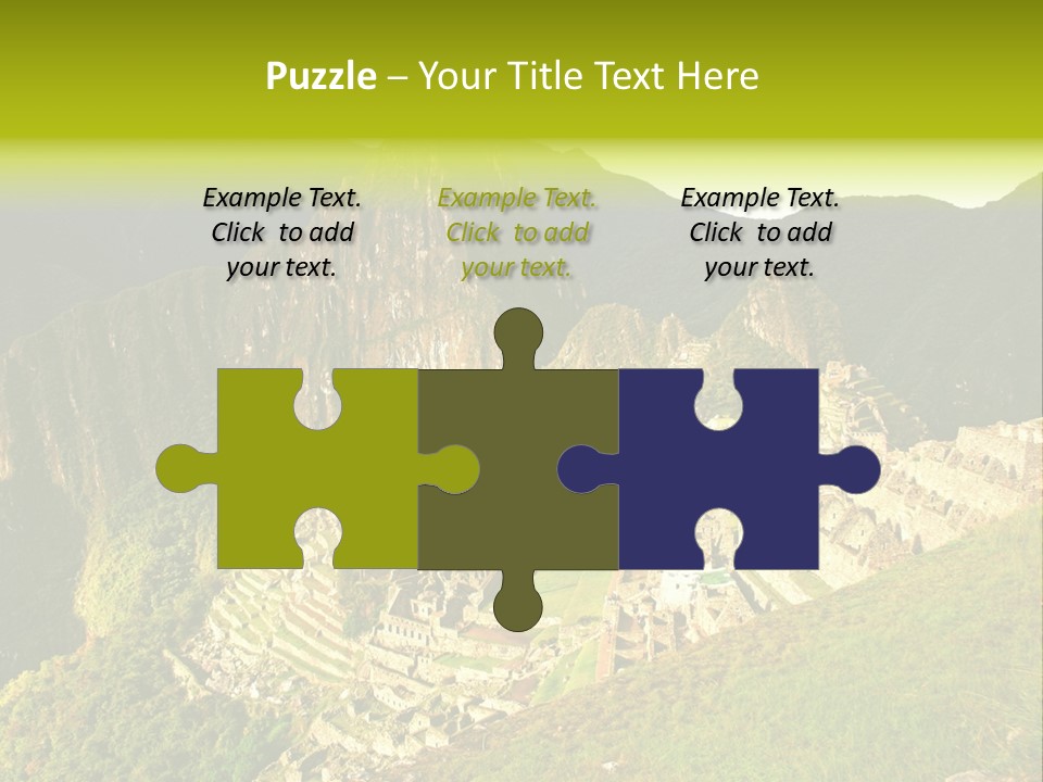 Pichu Andes South America PowerPoint Template