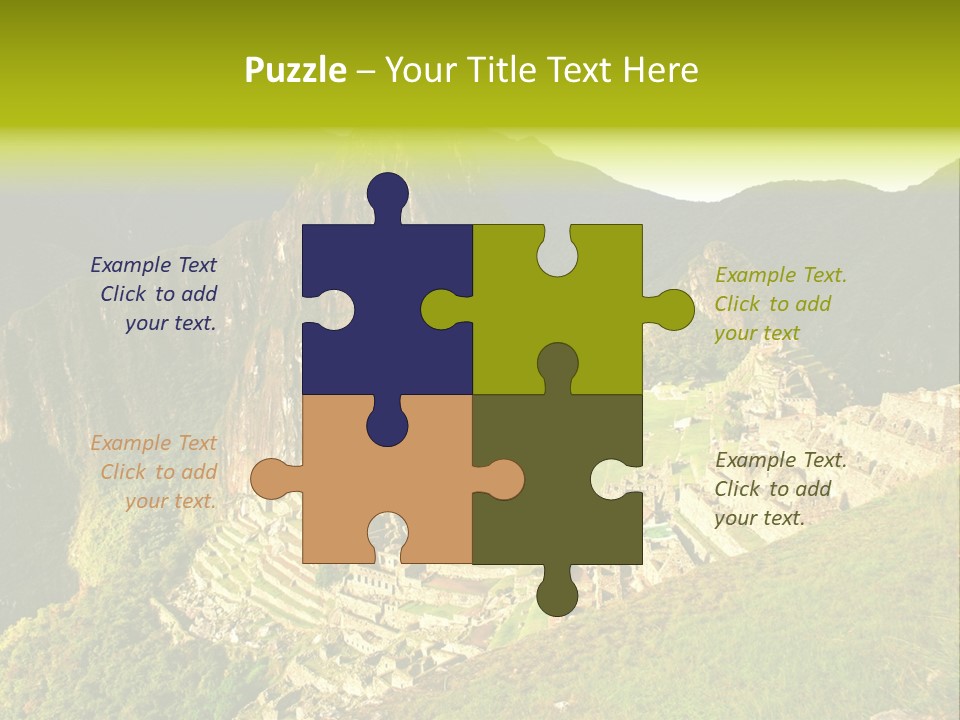 Pichu Andes South America PowerPoint Template