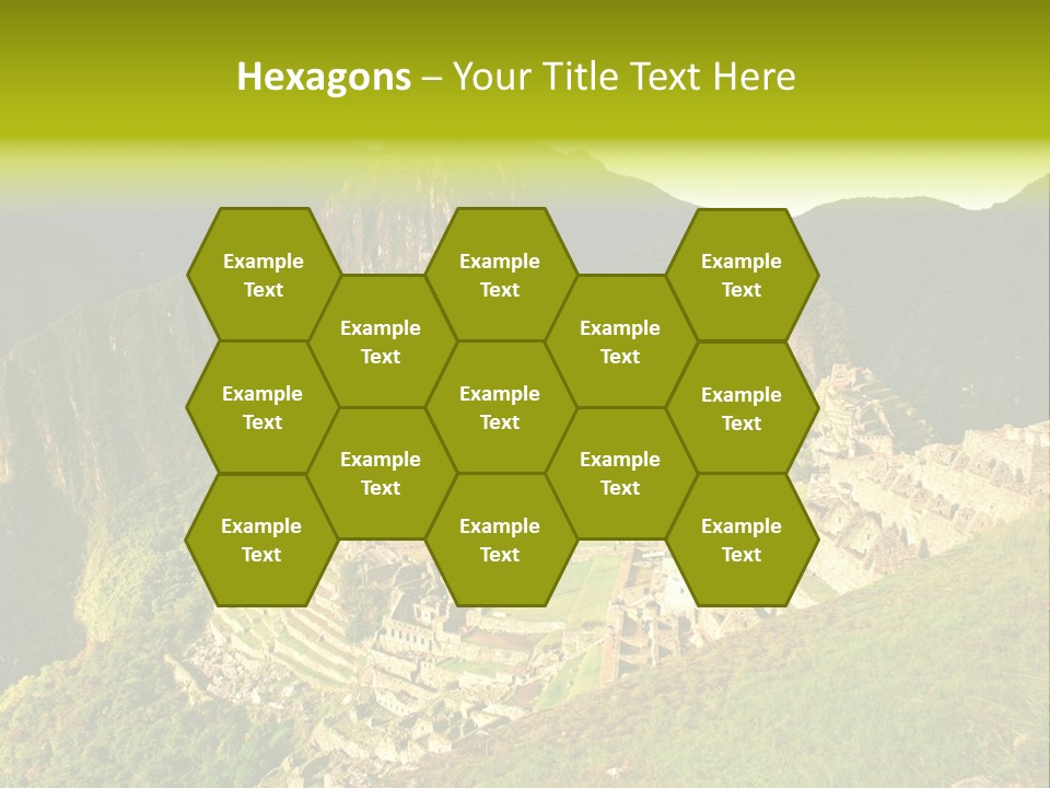 Pichu Andes South America PowerPoint Template