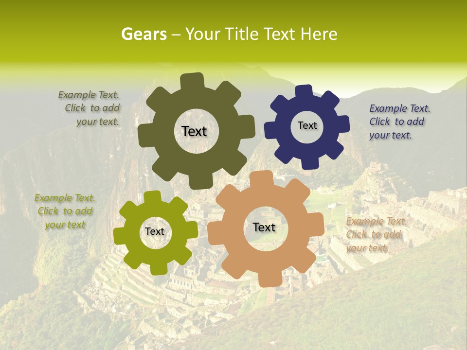 Pichu Andes South America PowerPoint Template