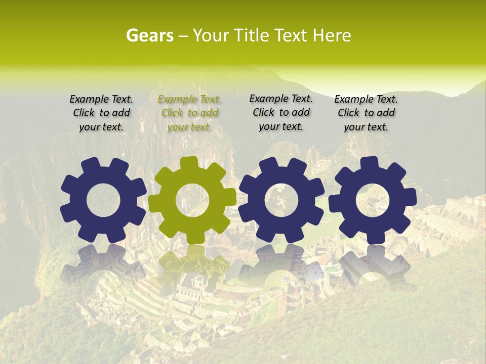 Pichu Andes South America PowerPoint Template