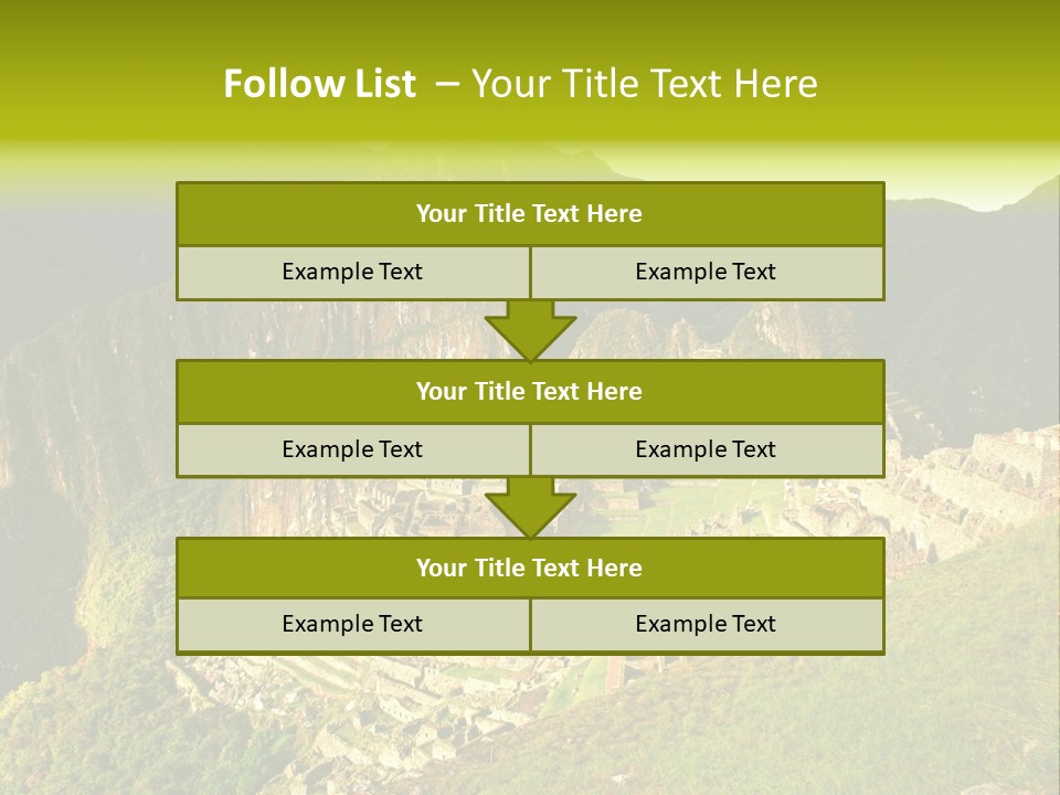 Pichu Andes South America PowerPoint Template