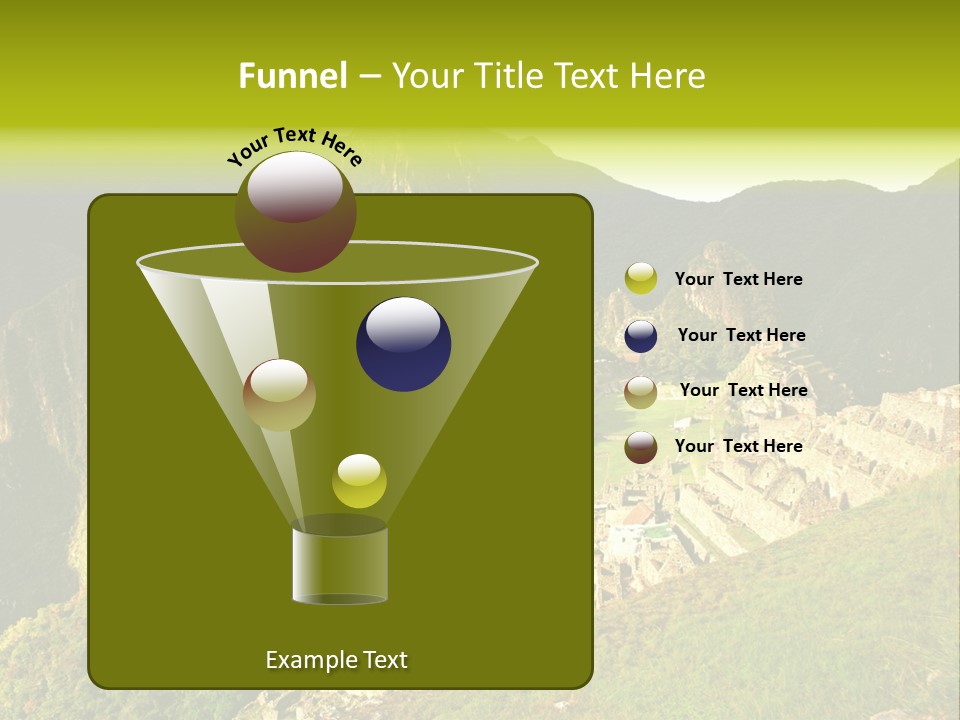 Pichu Andes South America PowerPoint Template