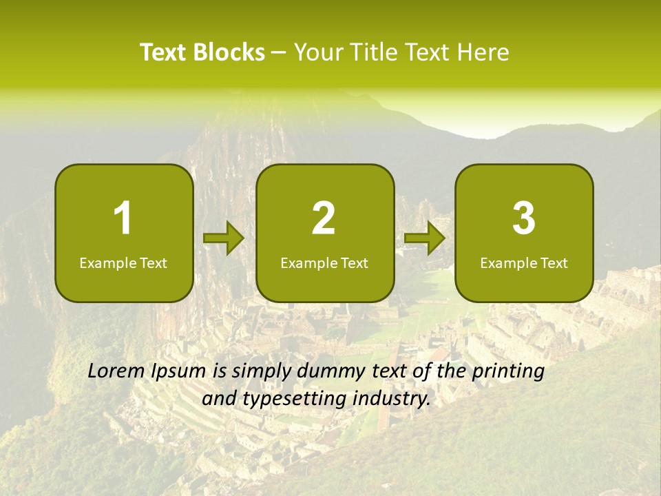 Pichu Andes South America PowerPoint Template