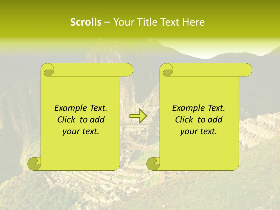 Pichu Andes South America PowerPoint Template