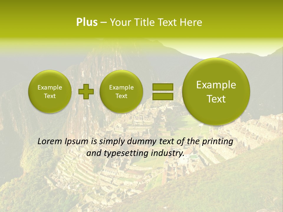 Pichu Andes South America PowerPoint Template
