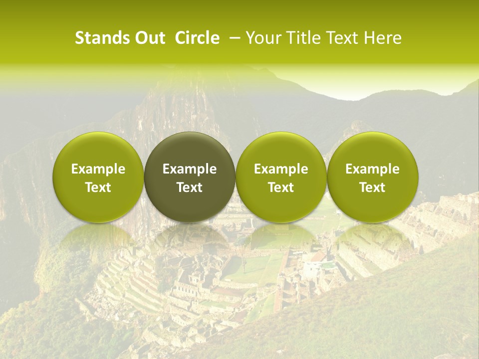 Pichu Andes South America PowerPoint Template