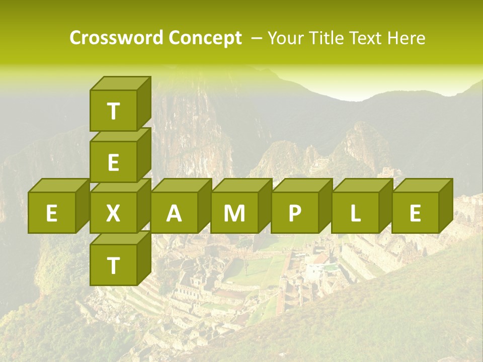 Pichu Andes South America PowerPoint Template