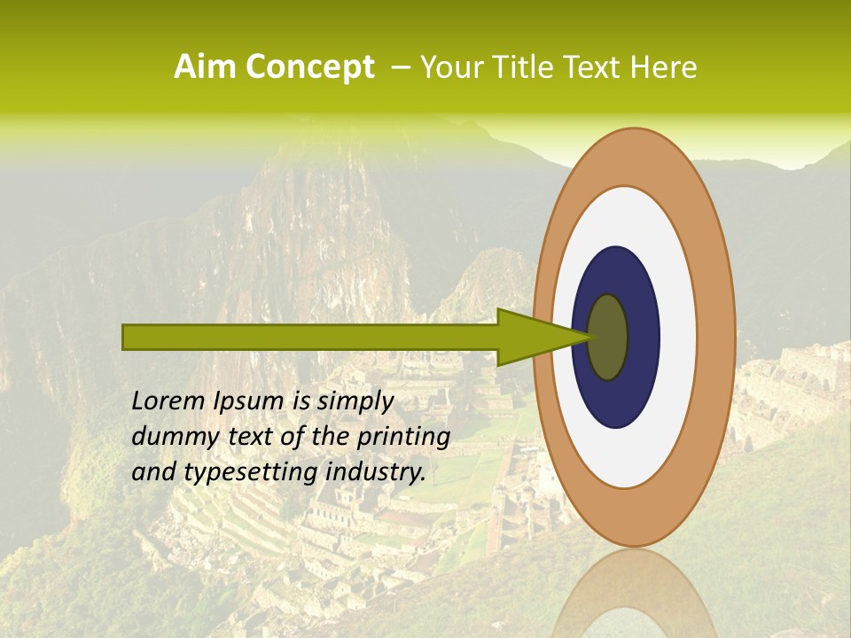 Pichu Andes South America PowerPoint Template