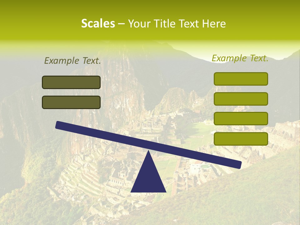 Pichu Andes South America PowerPoint Template
