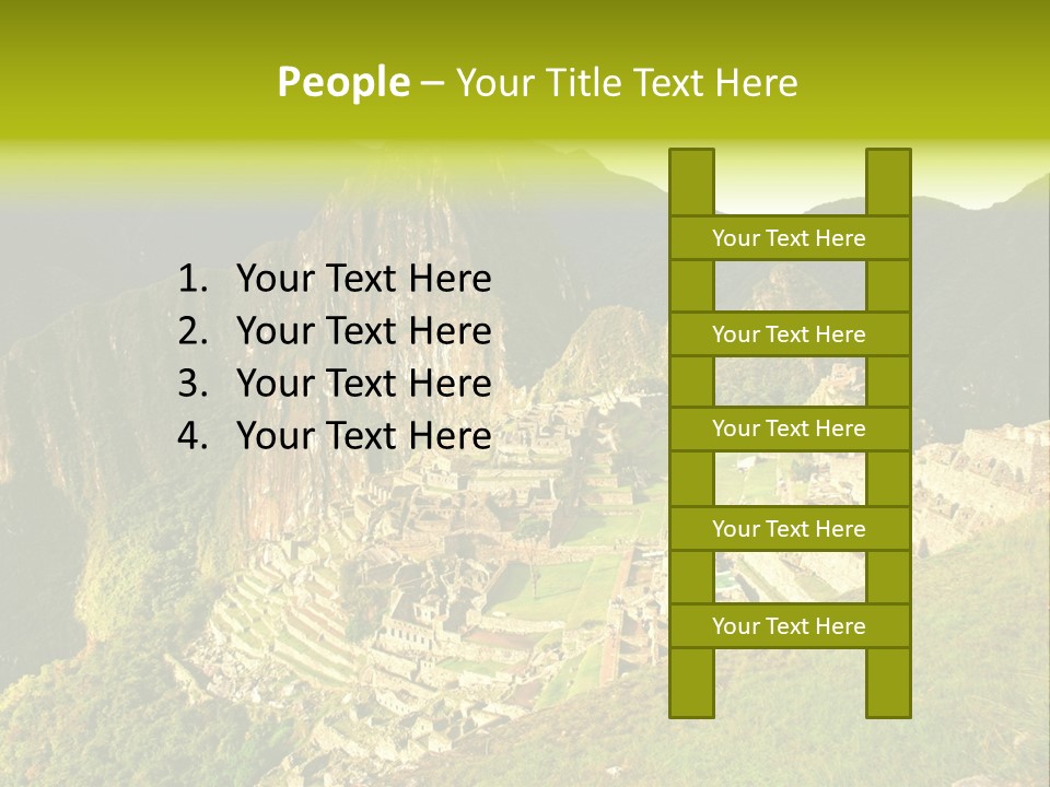 Pichu Andes South America PowerPoint Template