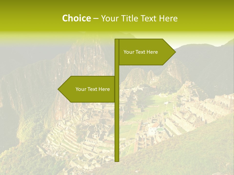 Pichu Andes South America PowerPoint Template