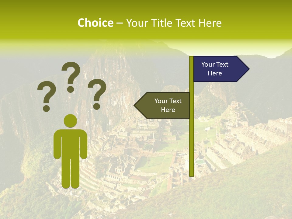 Pichu Andes South America PowerPoint Template