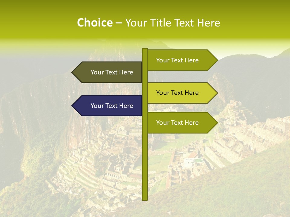 Pichu Andes South America PowerPoint Template