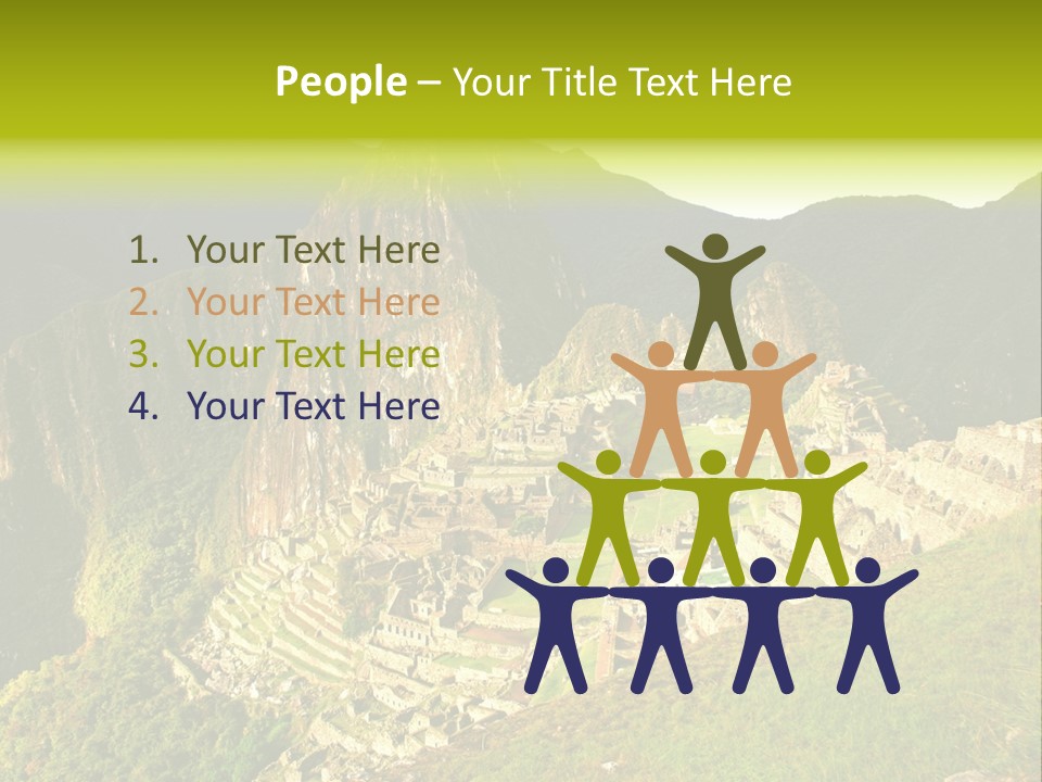 Pichu Andes South America PowerPoint Template