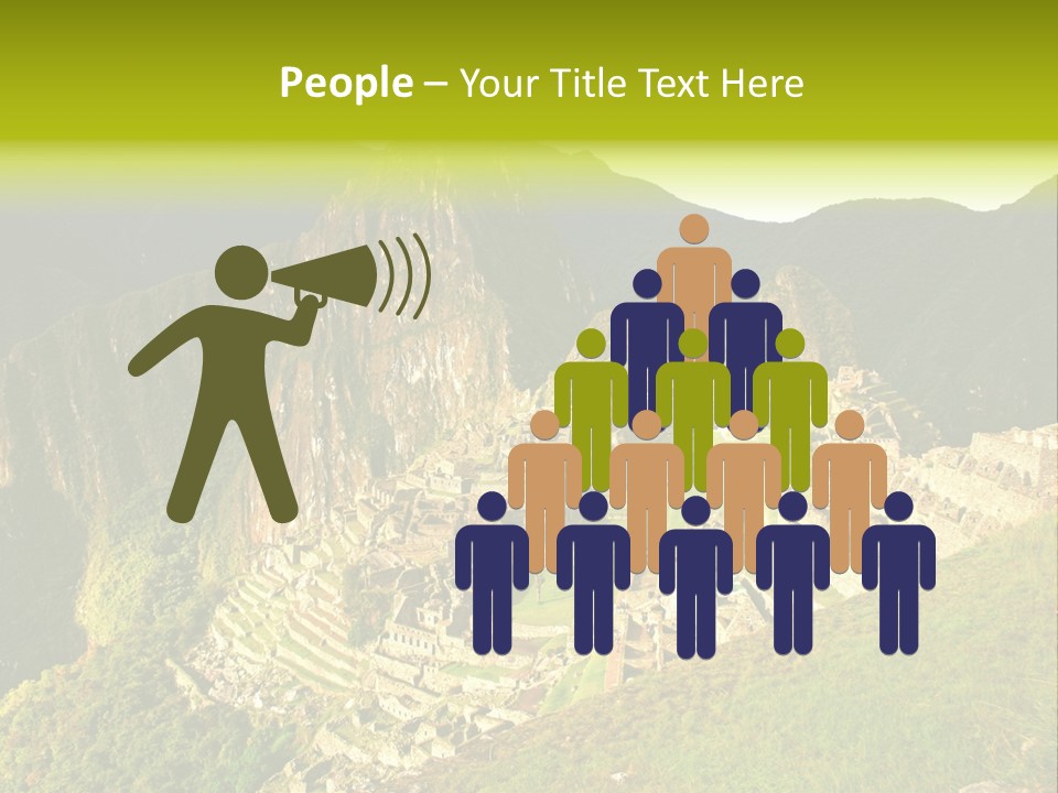 Pichu Andes South America PowerPoint Template