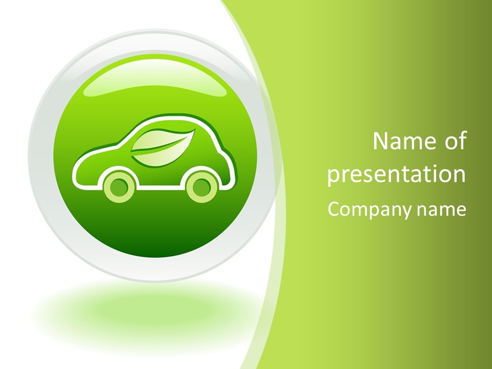 Art Pollute Car PowerPoint Template