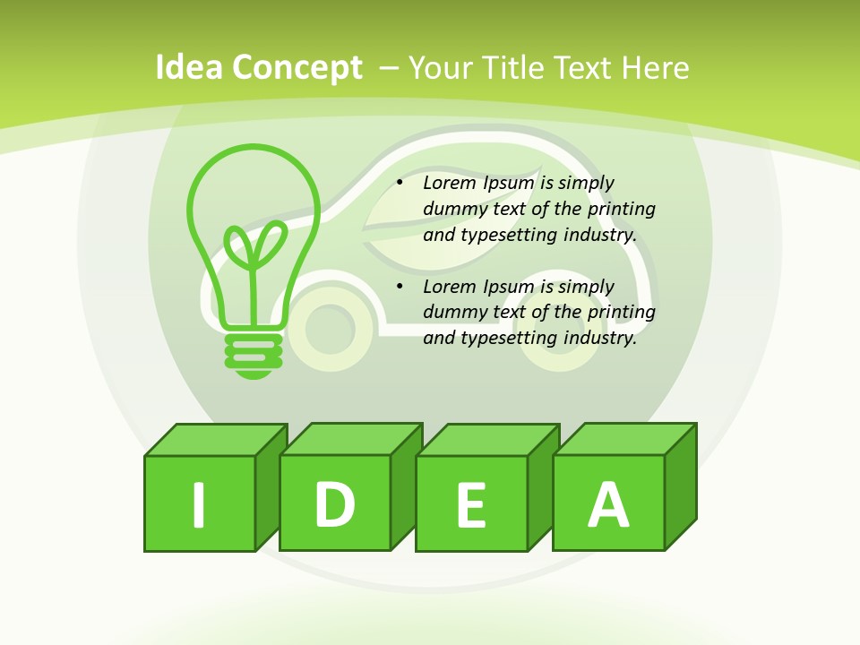 Art Pollute Car PowerPoint Template