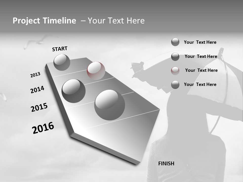 Seagull Nature Wait PowerPoint Template