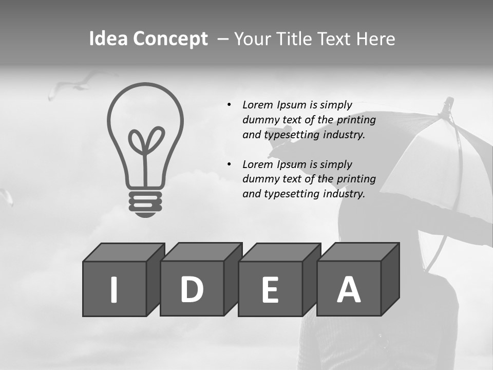 Seagull Nature Wait PowerPoint Template