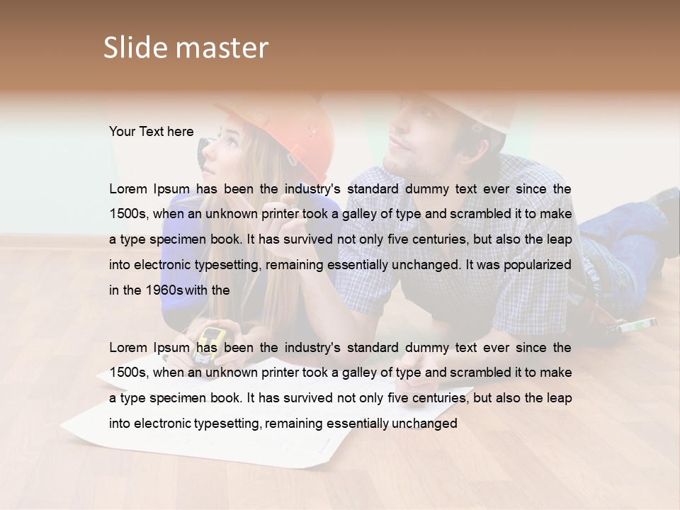 Adult Repairs Realty PowerPoint Template