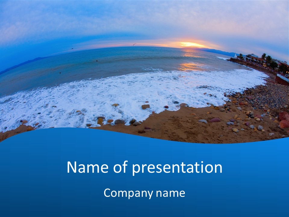 Tranquil Foam View PowerPoint Template