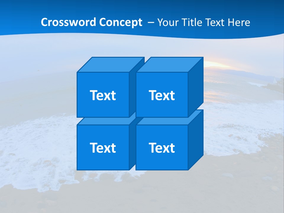 Tranquil Foam View PowerPoint Template