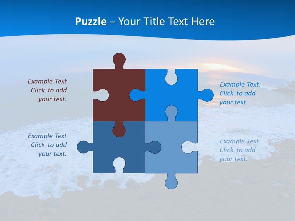 Tranquil Foam View PowerPoint Template