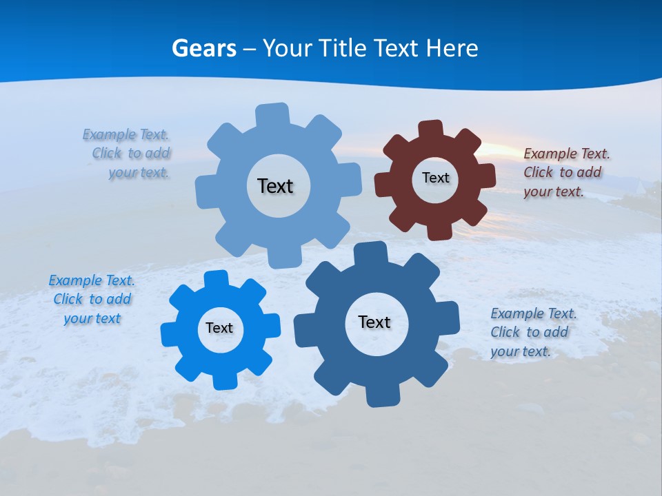 Tranquil Foam View PowerPoint Template