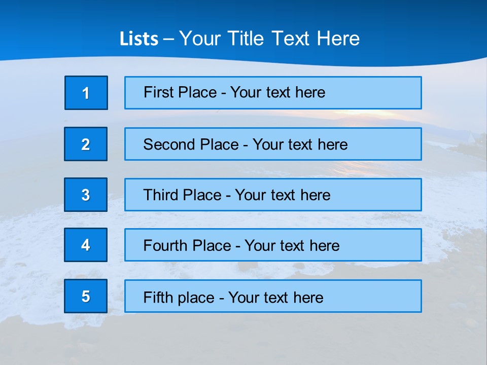 Tranquil Foam View PowerPoint Template