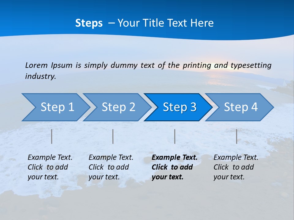 Tranquil Foam View PowerPoint Template