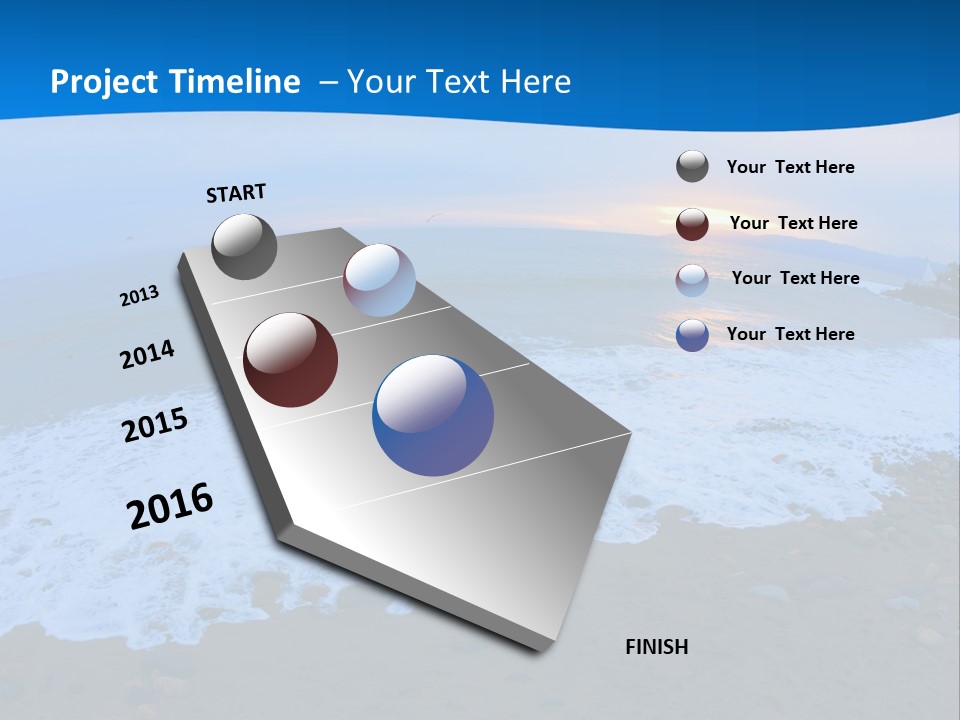 Tranquil Foam View PowerPoint Template