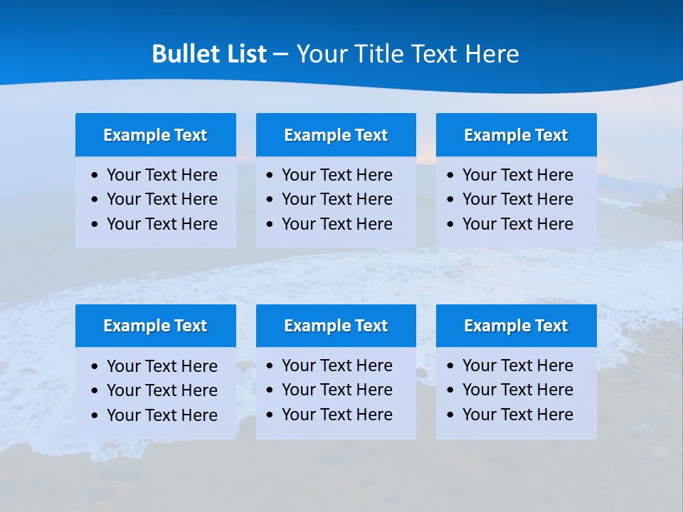 Tranquil Foam View PowerPoint Template