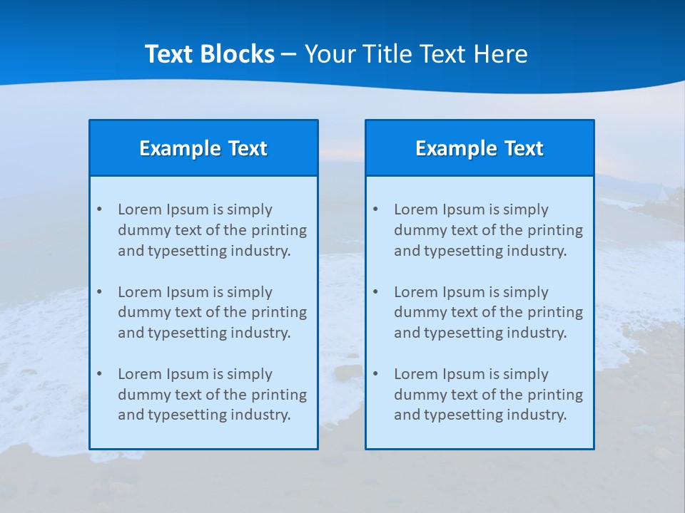 Tranquil Foam View PowerPoint Template