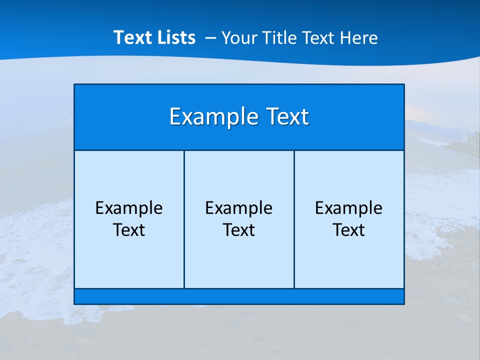 Tranquil Foam View PowerPoint Template