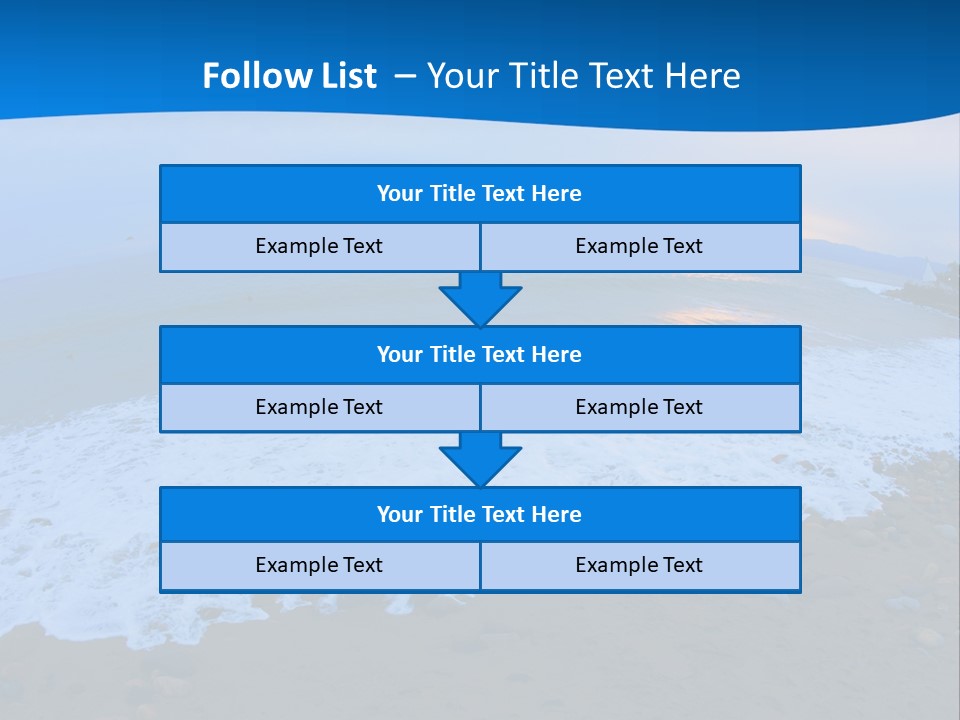 Tranquil Foam View PowerPoint Template