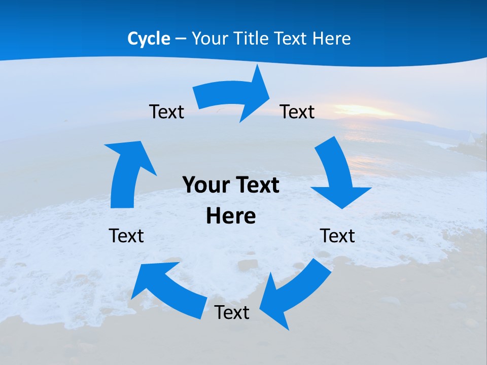 Tranquil Foam View PowerPoint Template