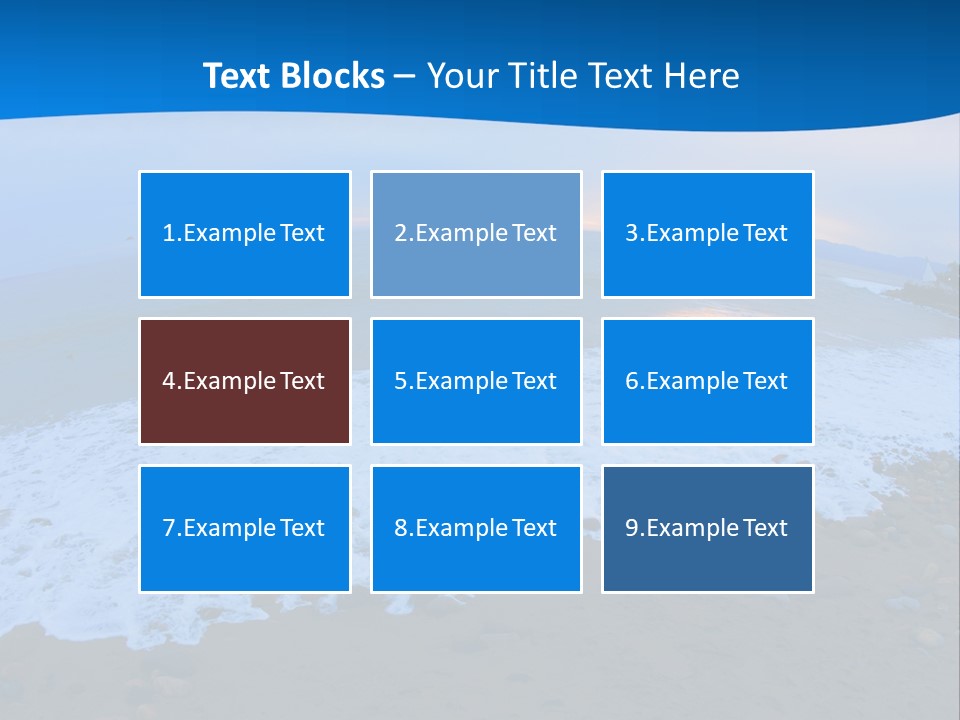 Tranquil Foam View PowerPoint Template