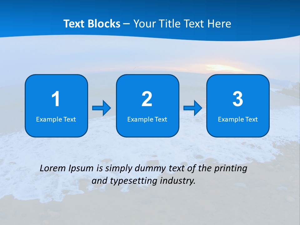 Tranquil Foam View PowerPoint Template