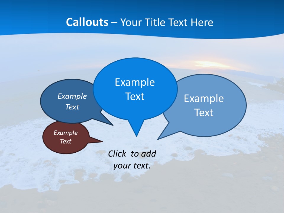 Tranquil Foam View PowerPoint Template