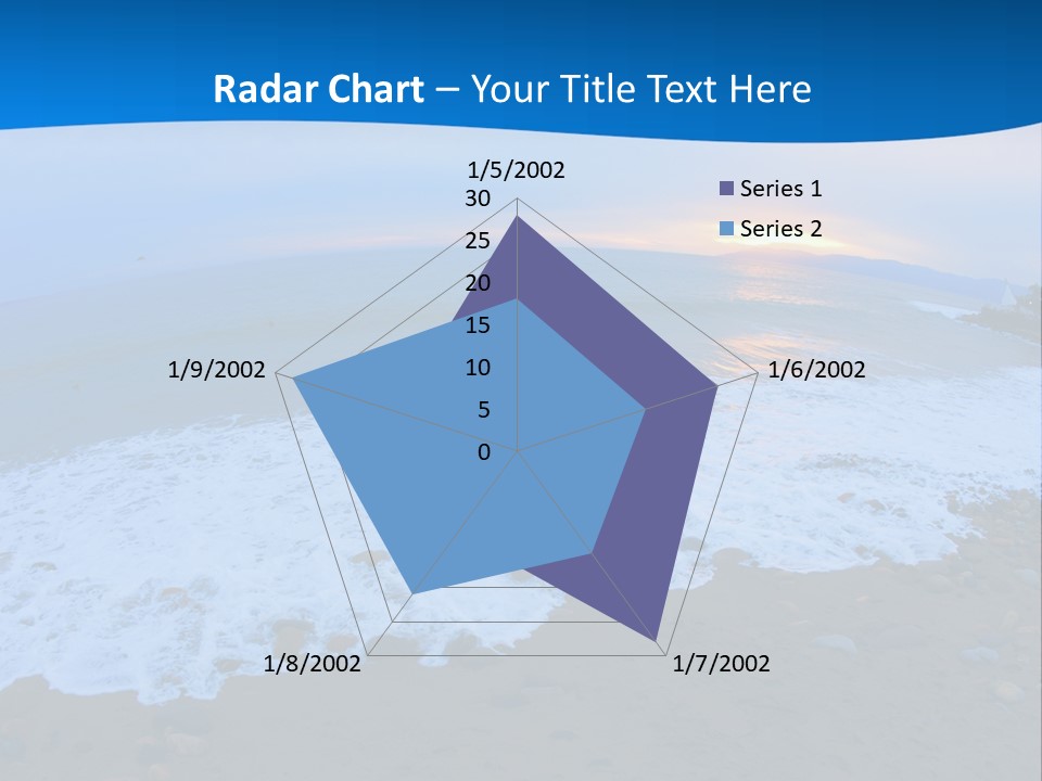 Tranquil Foam View PowerPoint Template