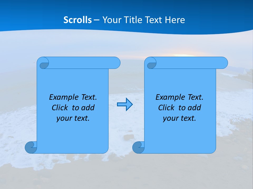 Tranquil Foam View PowerPoint Template