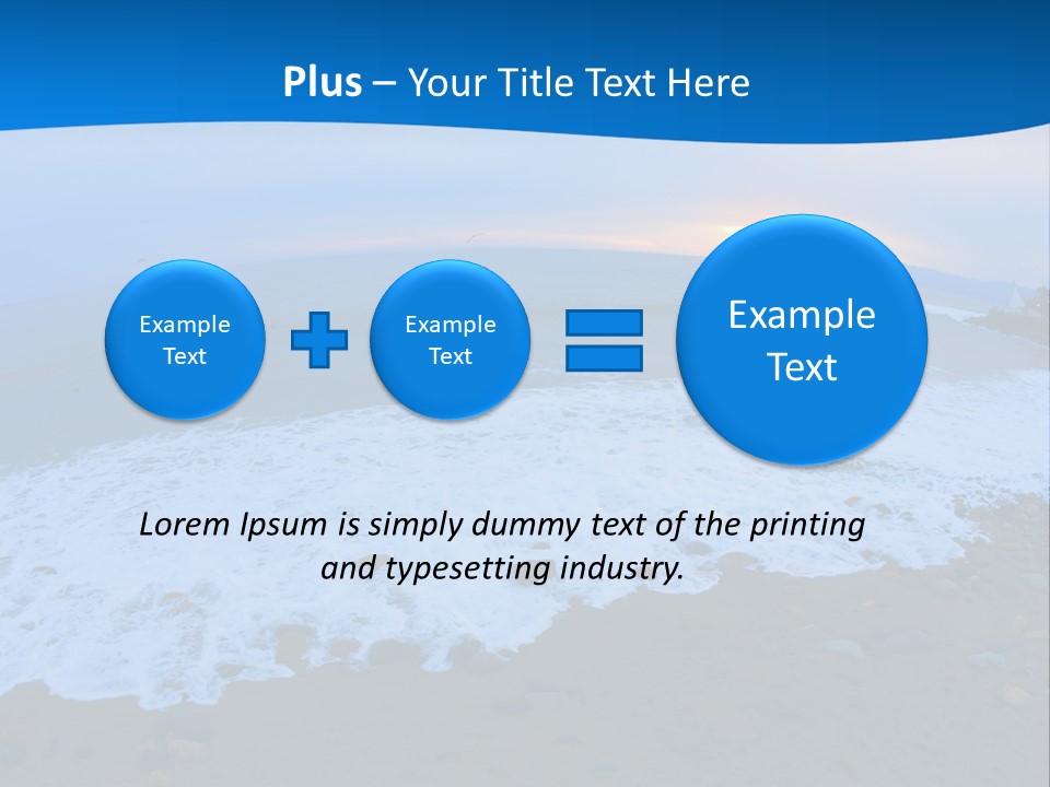 Tranquil Foam View PowerPoint Template