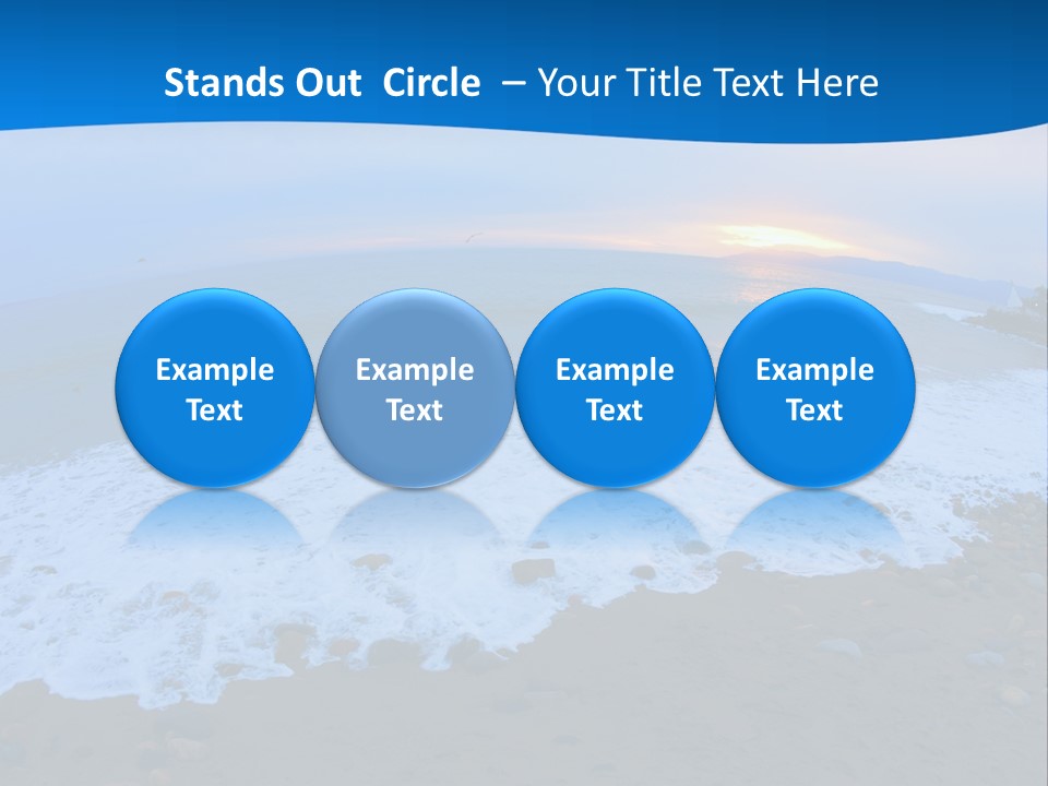 Tranquil Foam View PowerPoint Template
